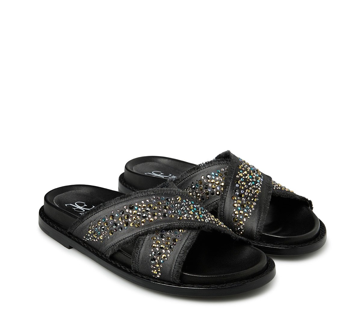 Sandals with microsuede insole